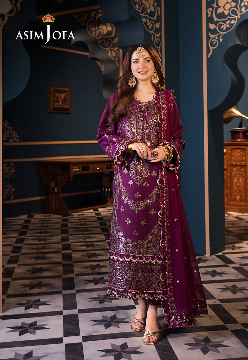 Asim Jofa | Fasana e Ishq Eid Luxury Lawn | AJFI-11 - by - Libasekhas UK - Registered Vendor of : Asim Jofa - 100% Original Designer Dresss
