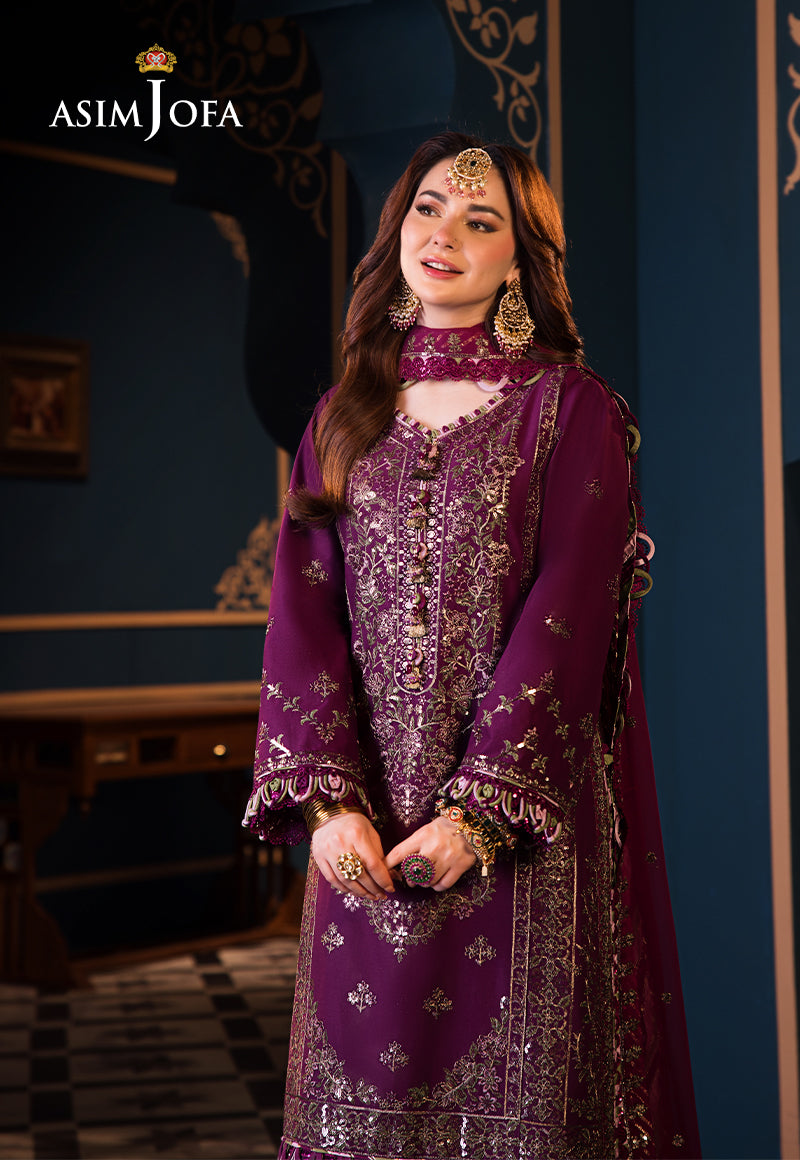 Asim Jofa | Fasana e Ishq Eid Luxury Lawn | AJFI-11 - by - Libasekhas UK - Registered Vendor of : Asim Jofa - 100% Original Designer Dresss