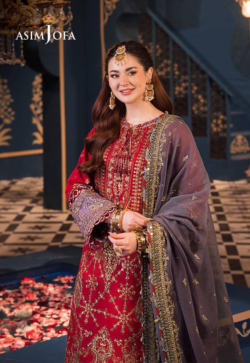 Asim Jofa | Fasana e Ishq Eid Luxury Lawn | AJFI-27 - by - Libasekhas UK - Registered Vendor of : Asim Jofa - 100% Original Designer Dresss