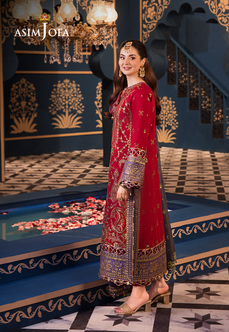 Asim Jofa | Fasana e Ishq Eid Luxury Lawn | AJFI-27 - by - Libasekhas UK - Registered Vendor of : Asim Jofa - 100% Original Designer Dresss