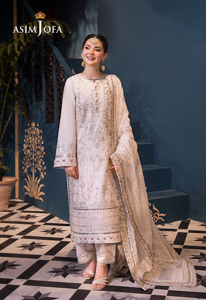 Asim Jofa | Fasana e Ishq Eid Luxury Lawn | AJFI-08 - by - Libasekhas UK - Registered Vendor of : Asim Jofa - 100% Original Designer Dresss