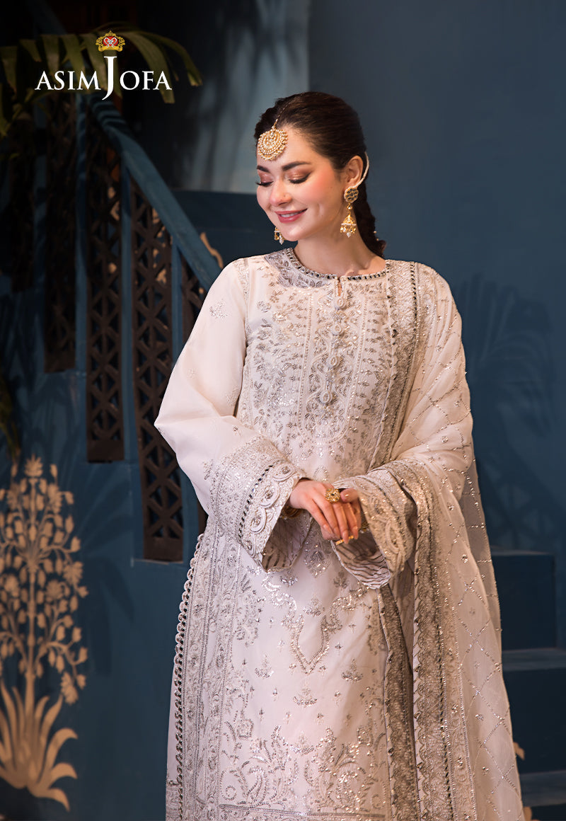 Asim Jofa | Fasana e Ishq Eid Luxury Lawn | AJFI-08 - by - Libasekhas UK - Registered Vendor of : Asim Jofa - 100% Original Designer Dresss
