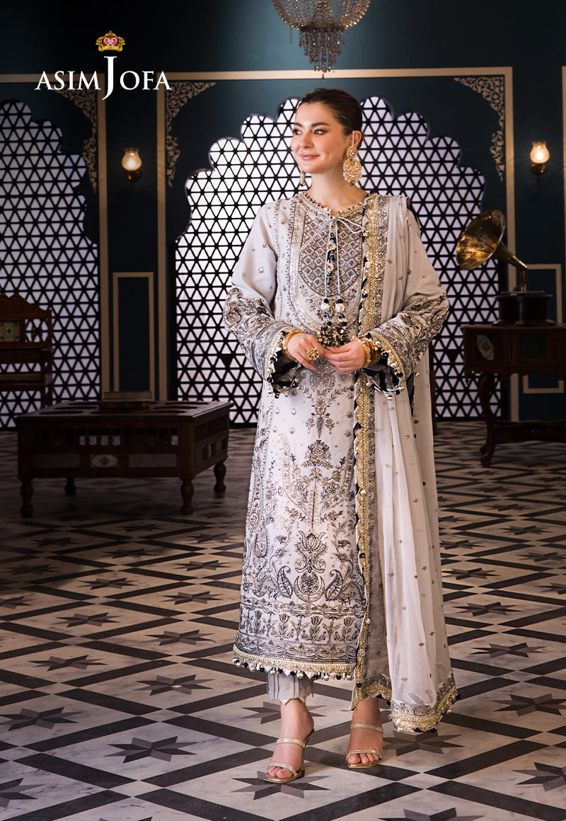 Asim Jofa | Fasana e Ishq Eid Luxury Lawn | AJFI-28 - by - Libasekhas UK - Registered Vendor of : Asim Jofa - 100% Original Designer Dresss
