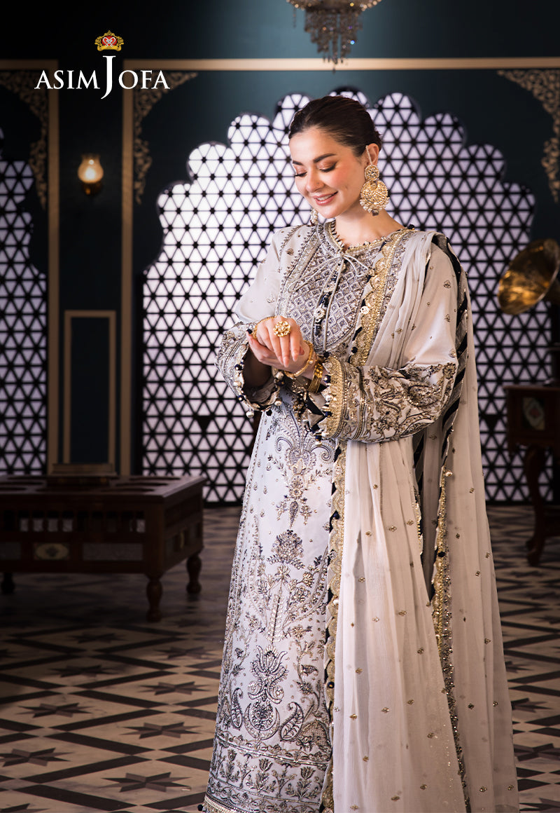 Asim Jofa | Fasana e Ishq Eid Luxury Lawn | AJFI-28 - by - Libasekhas UK - Registered Vendor of : Asim Jofa - 100% Original Designer Dresss