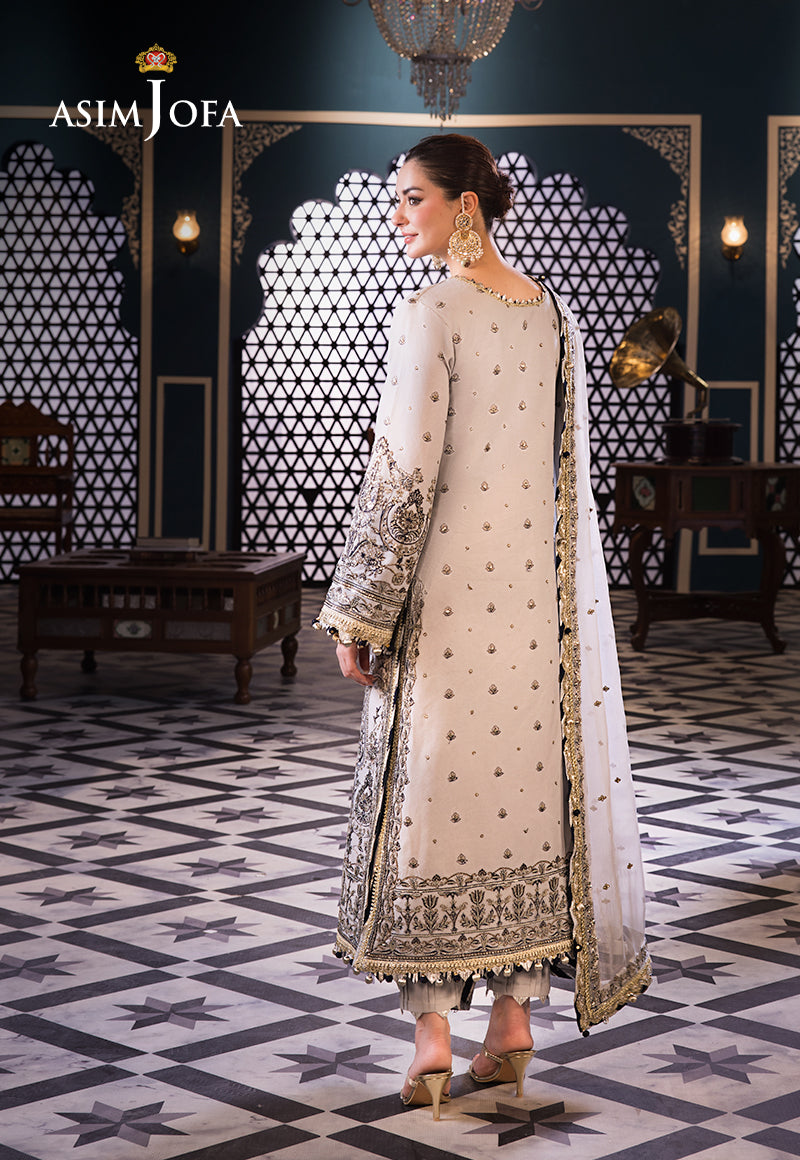Asim Jofa | Fasana e Ishq Eid Luxury Lawn | AJFI-28 - by - Libasekhas UK - Registered Vendor of : Asim Jofa - 100% Original Designer Dresss