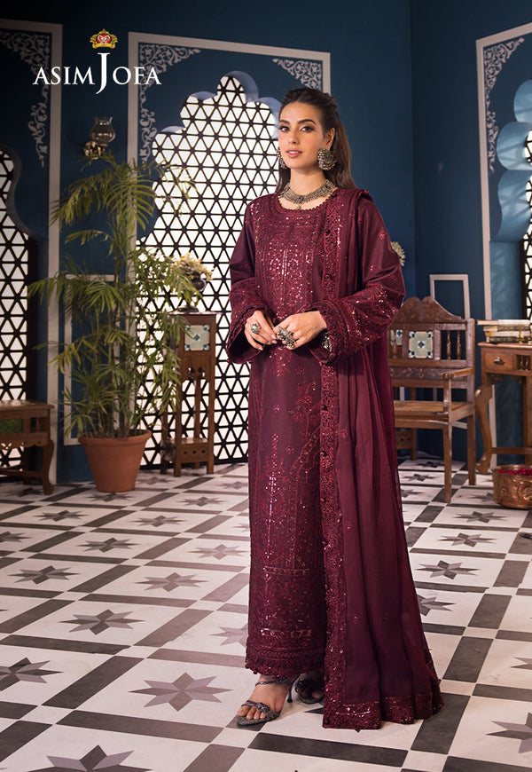 Asim Jofa | Fasana e Ishq Eid Luxury Lawn | AJFI-09 - by - Libasekhas UK - Registered Vendor of : Asim jofa - 100% Original Designer Dresss