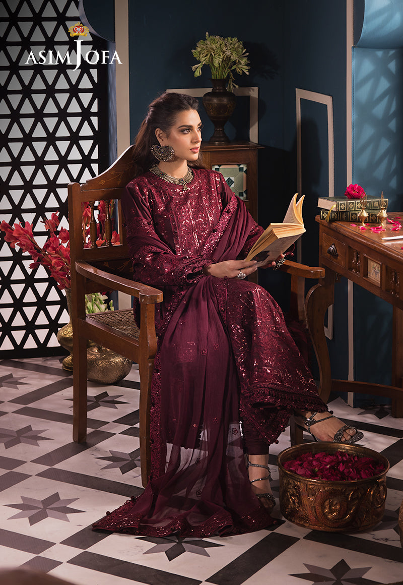 Asim Jofa | Fasana e Ishq Eid Luxury Lawn | AJFI-09 - by - Libasekhas UK - Registered Vendor of : Asim jofa - 100% Original Designer Dresss