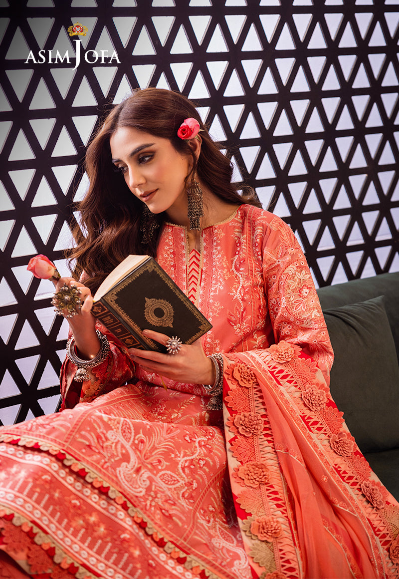 Asim Jofa | Fasana e Ishq Eid Luxury Lawn | AJFI-07 - by - Libasekhas UK - Registered Vendor of : Asim Jofa - 100% Original Designer Dresss