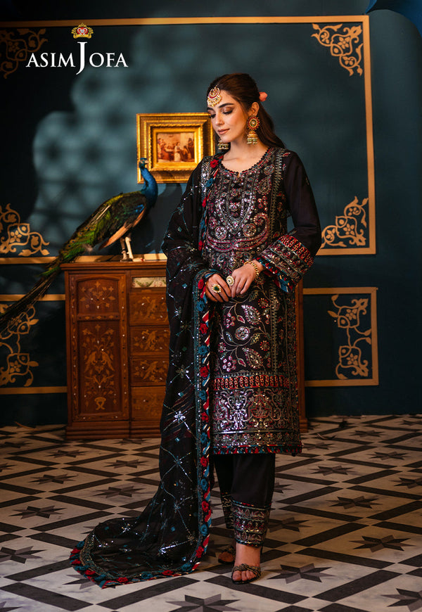 Asim Jofa | Fasana e Ishq Eid Luxury Lawn | AJFI-14 - by - Libasekhas UK - Registered Vendor of : Asim Jofa - 100% Original Designer Dresss