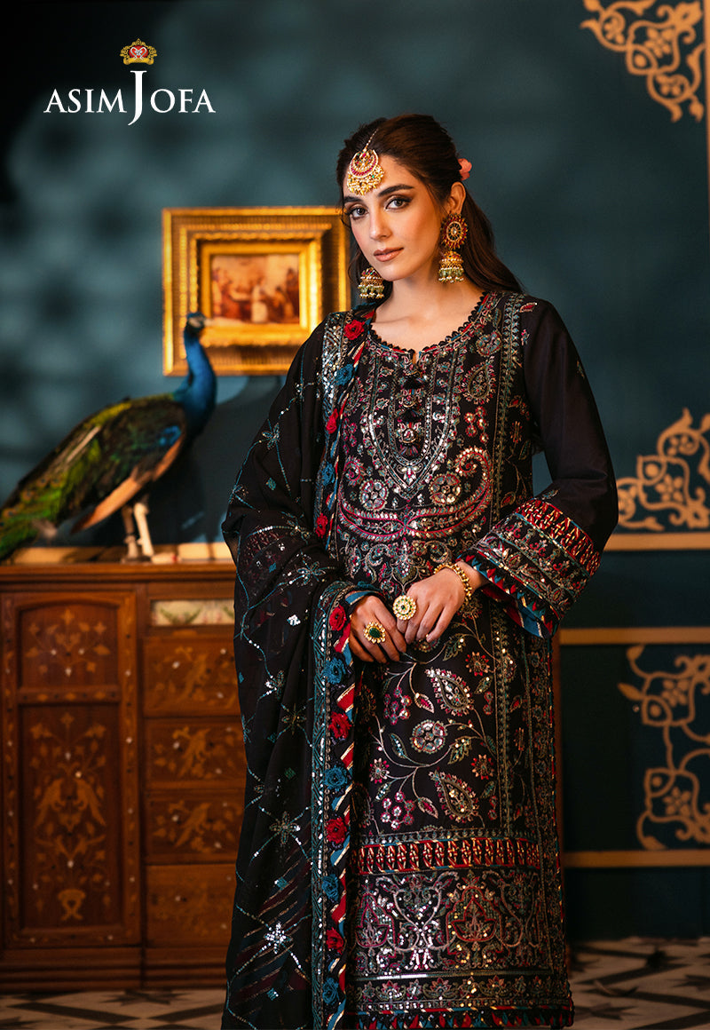Asim Jofa | Fasana e Ishq Eid Luxury Lawn | AJFI-14 - by - Libasekhas UK - Registered Vendor of : Asim Jofa - 100% Original Designer Dresss