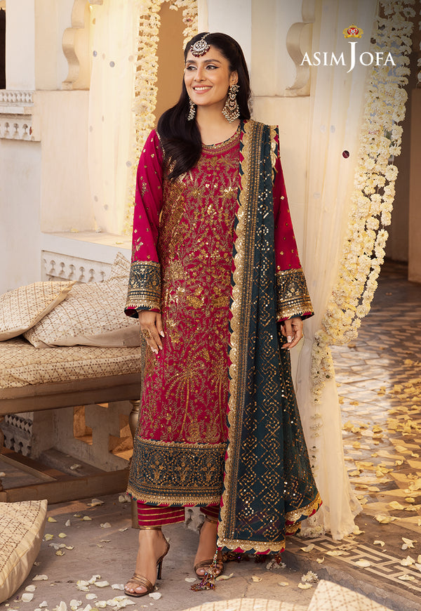 Asim Jofa | Shehnai Festive Collection | AJSH-19 - by - Libasekhas UK - Registered Vendor of : Asim Jofa - 100% Original Designer Dresss
