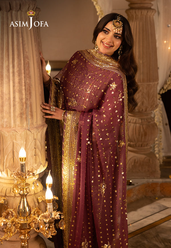 Asim Jofa | Shehnai Festive Collection | AJSH-17 - by - Libasekhas UK - Registered Vendor of : Asim Jofa - 100% Original Designer Dresss