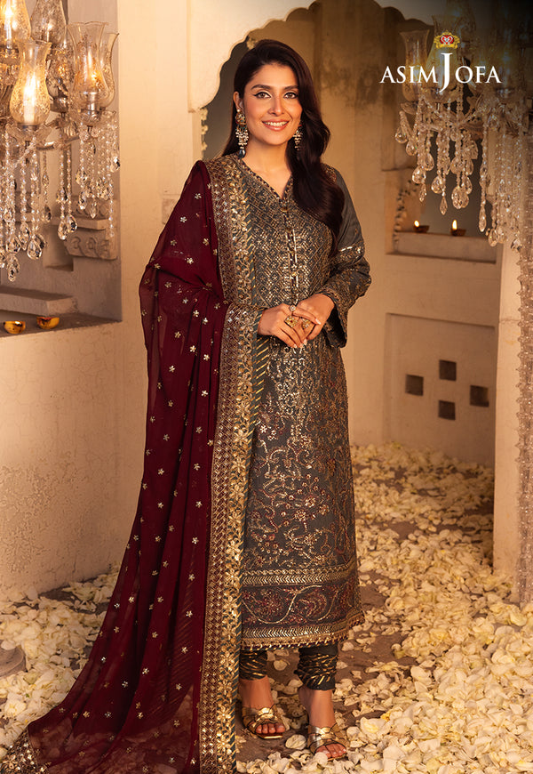 Asim Jofa | Shehnai Festive Collection | AJSH-07 - by - Libasekhas UK - Registered Vendor of : Asim Jofa - 100% Original Designer Dresss
