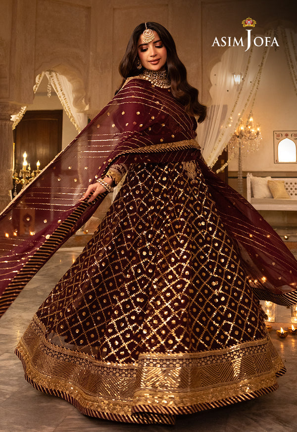 Asim Jofa | Shehnai Festive Collection | AJSH-04 - by - Libasekhas UK - Registered Vendor of : Asim Jofa - 100% Original Designer Dresss