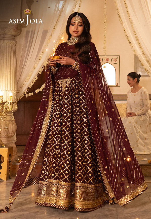 Asim Jofa | Shehnai Festive Collection | AJSH-04 - by - Libasekhas UK - Registered Vendor of : Asim Jofa - 100% Original Designer Dresss