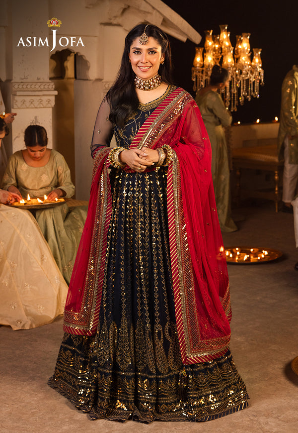 Asim Jofa | Shehnai Festive Collection | AJSH-10 - by - Libasekhas UK - Registered Vendor of : Asim Jofa - 100% Original Designer Dresss