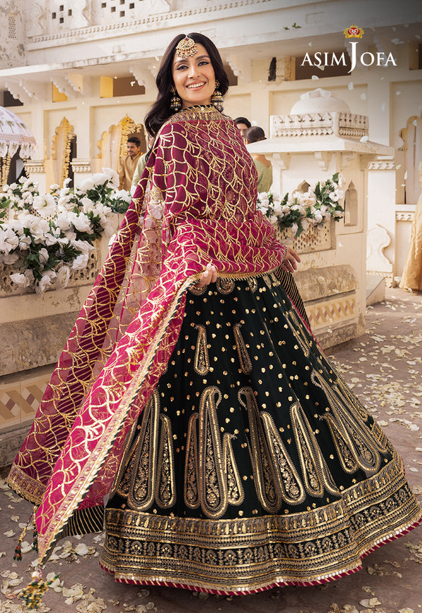 Asim Jofa | Shehnai Festive Collection | AJSH-11 - by - Libasekhas UK - Registered Vendor of : Asim Jofa - 100% Original Designer Dresss