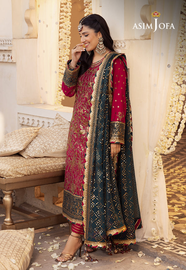 Asim Jofa | Shehnai Festive Collection | AJSH-19 - by - Libasekhas UK - Registered Vendor of : Asim Jofa - 100% Original Designer Dresss