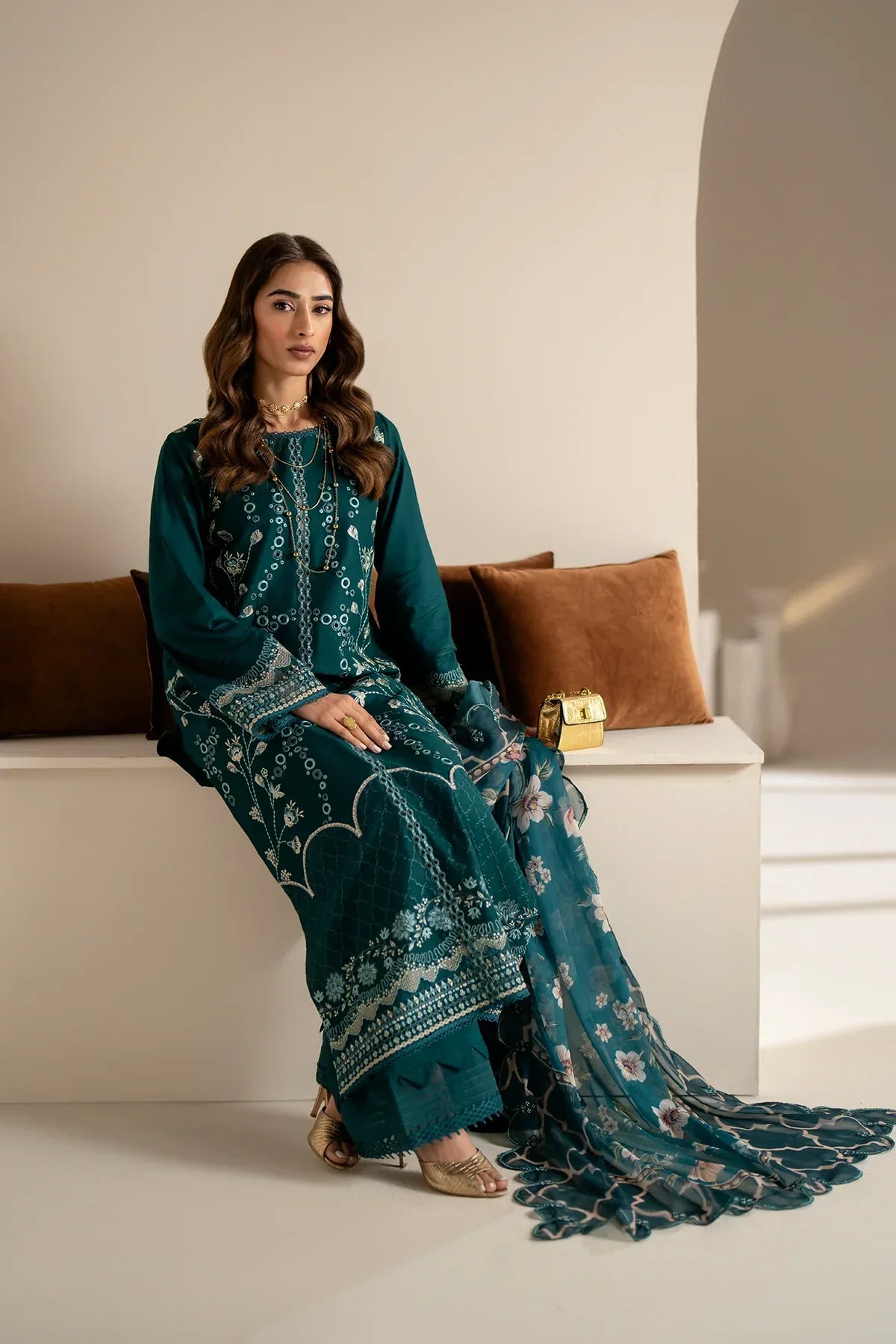 Azzal | Aghaaz Luxury Lawn | Mehr - by - Libasekhas UK - Registered Vendor of : Azzal - 100% Original Designer Dresss