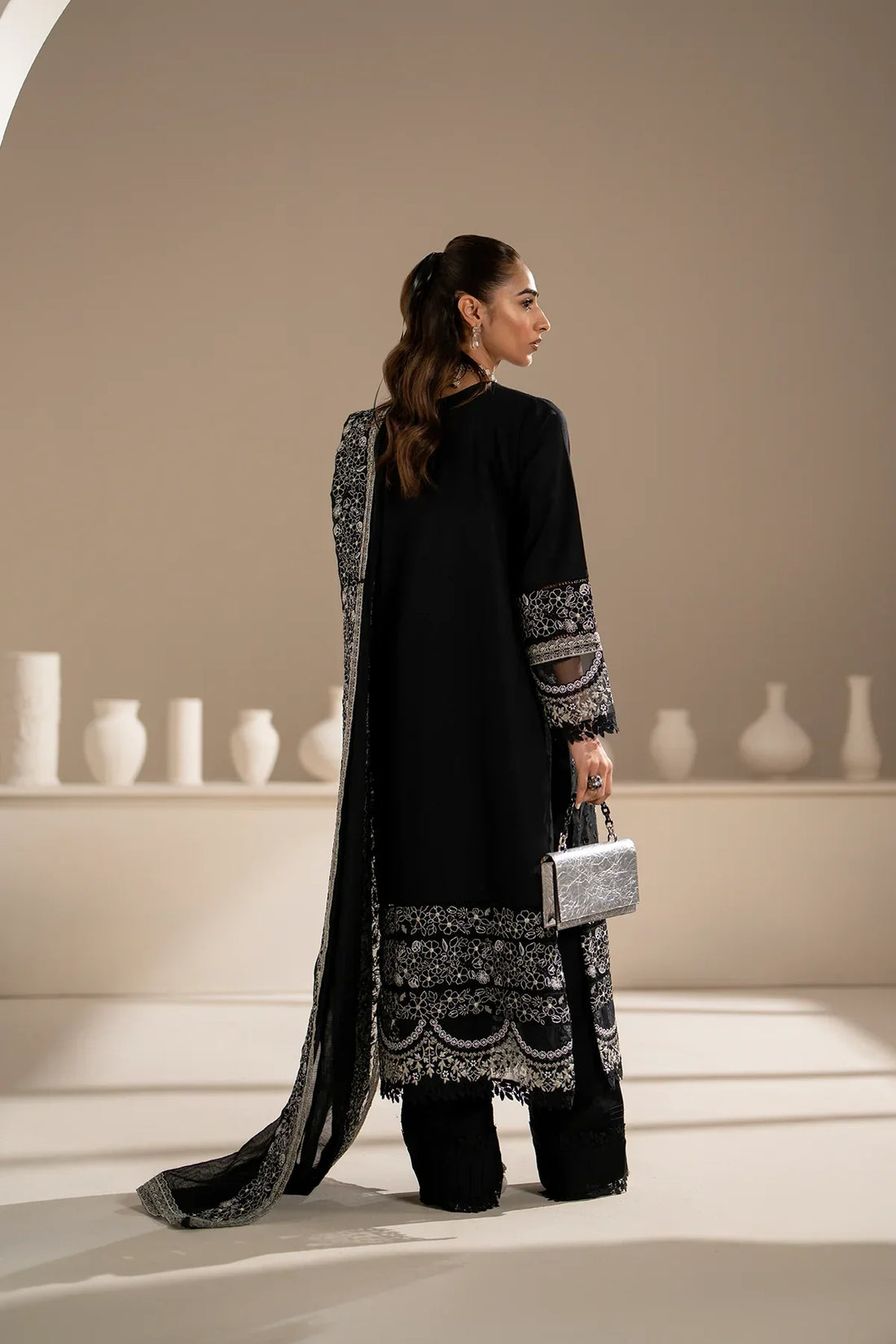 Azzal | Aghaaz Luxury Lawn | Siyah - by - Libasekhas UK - Registered Vendor of : Azzal - 100% Original Designer Dresss