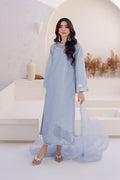 Azure | Ensembles Embroidered Formals | Ashen Grace - by - Libasekhas UK - Registered Vendor of : Azure - 100% Original Designer Dresss