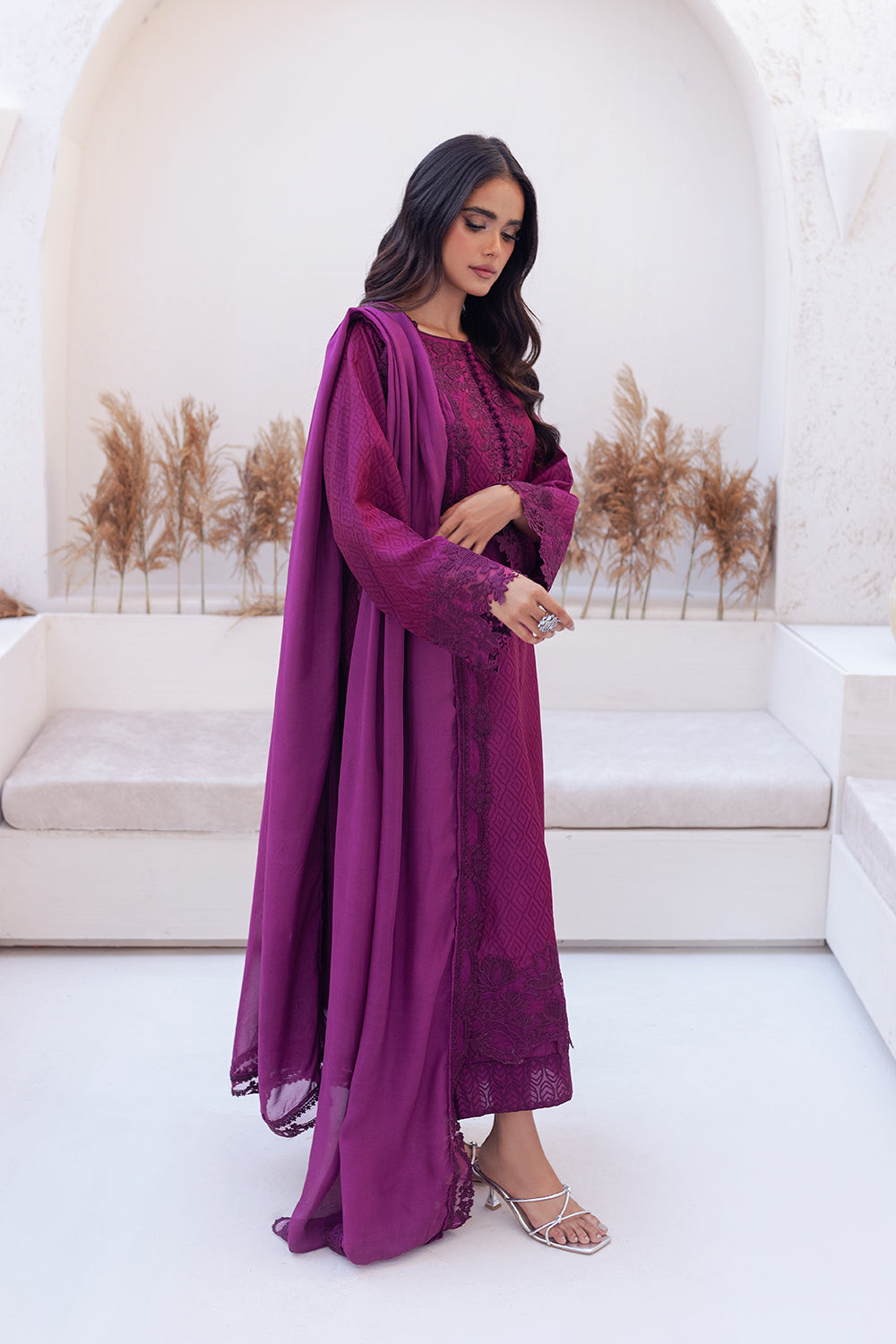 Azure | Ensembles Embroidered Formals | Berry Burst - by - Libasekhas UK - Registered Vendor of : Azure - 100% Original Designer Dresss