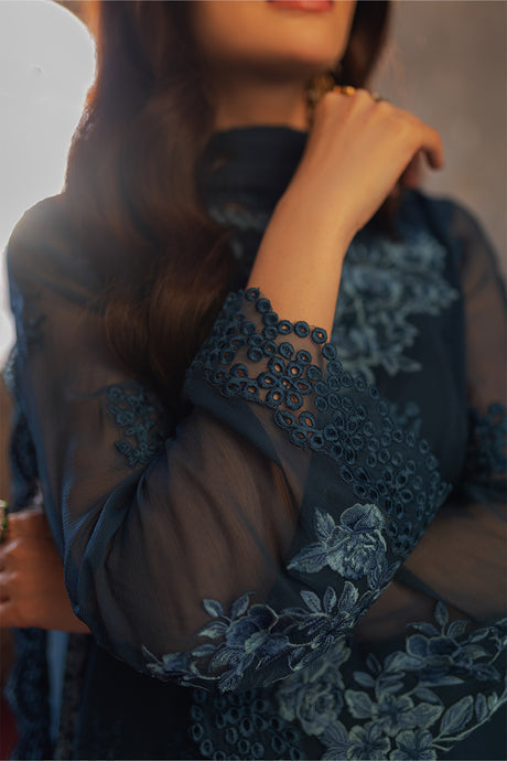 Azure | Ensembles Embroidered Formals | Botanical Bliss - by - Libasekhas UK - Registered Vendor of : Azure - 100% Original Designer Dresss