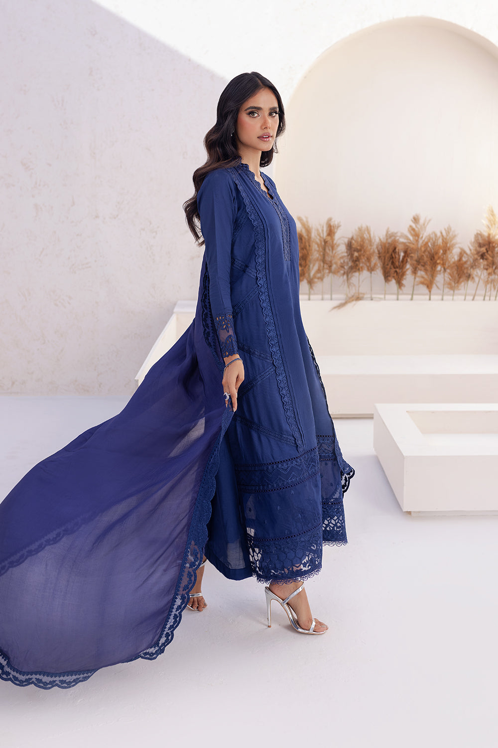 Azure | Ensembles Embroidered Formals | Imperial Iris - by - Libasekhas UK - Registered Vendor of : Azure - 100% Original Designer Dresss