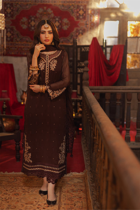 Azure | Ensembles Embroidered Formals | Amber Aura - by - Libasekhas UK - Registered Vendor of : Azure - 100% Original Designer Dresss