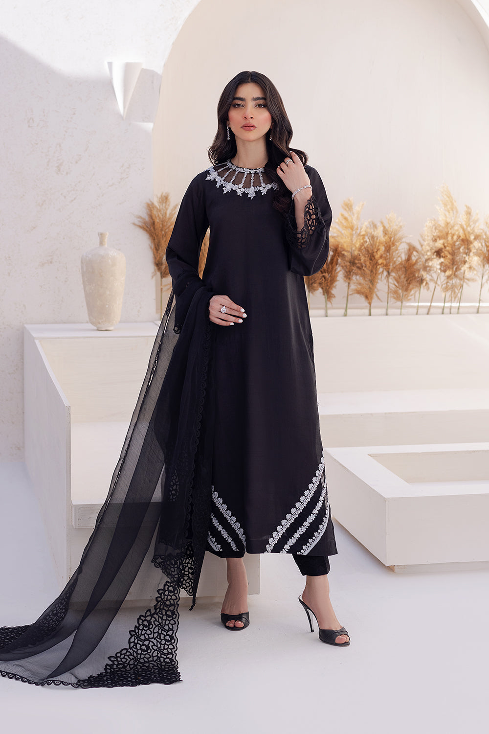 Azure | Ensembles Embroidered Formals | Stargaze - by - Libasekhas UK - Registered Vendor of : Azure - 100% Original Designer Dresss