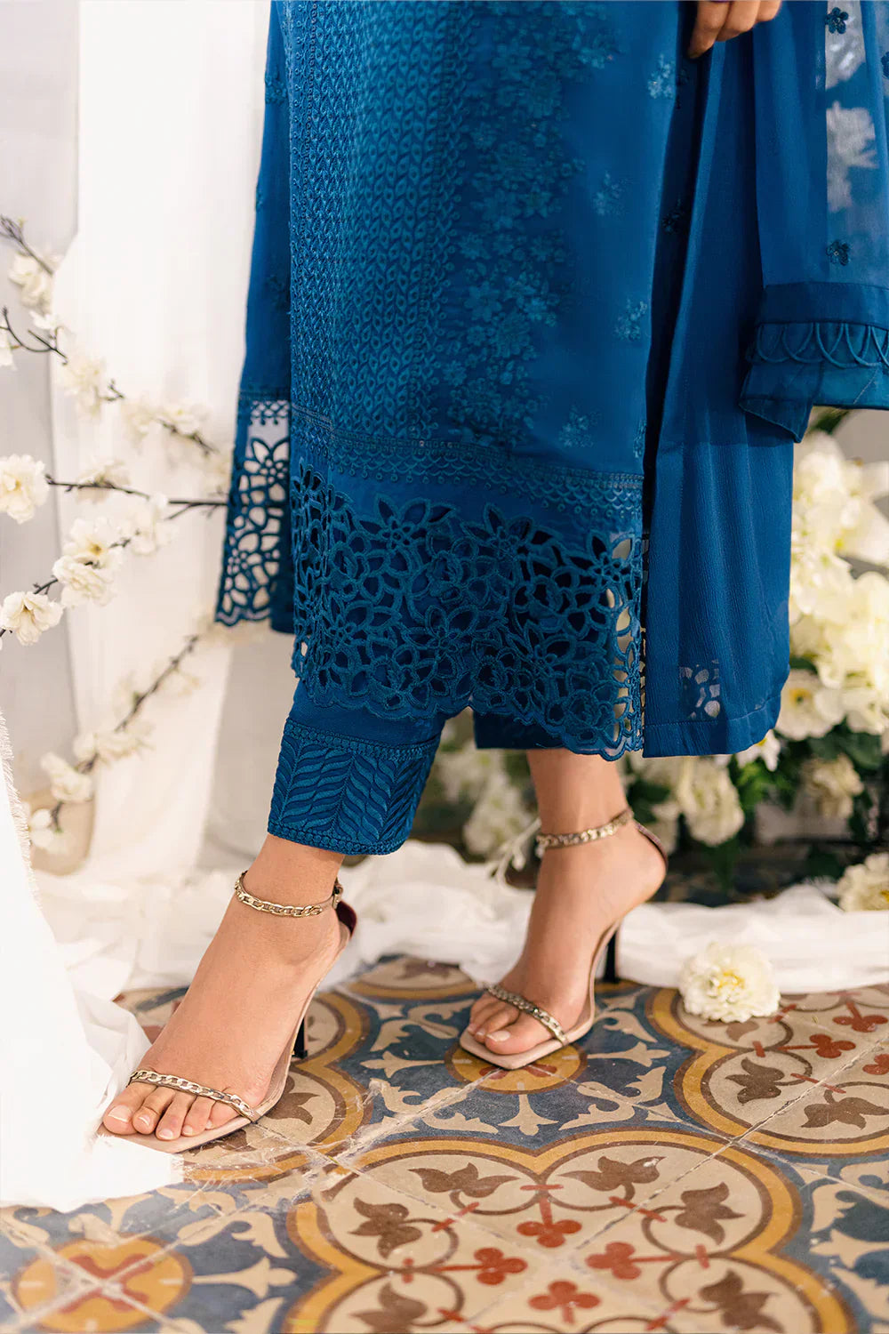 Azure | Ensembles Embroidered Formals | Galactic Glow - by - Libasekhas UK - Registered Vendor of : Azure - 100% Original Designer Dresss