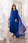Azure | Ensembles Embroidered Formals | Iris Charm - by - Libasekhas UK - Registered Vendor of : Azure - 100% Original Designer Dresss