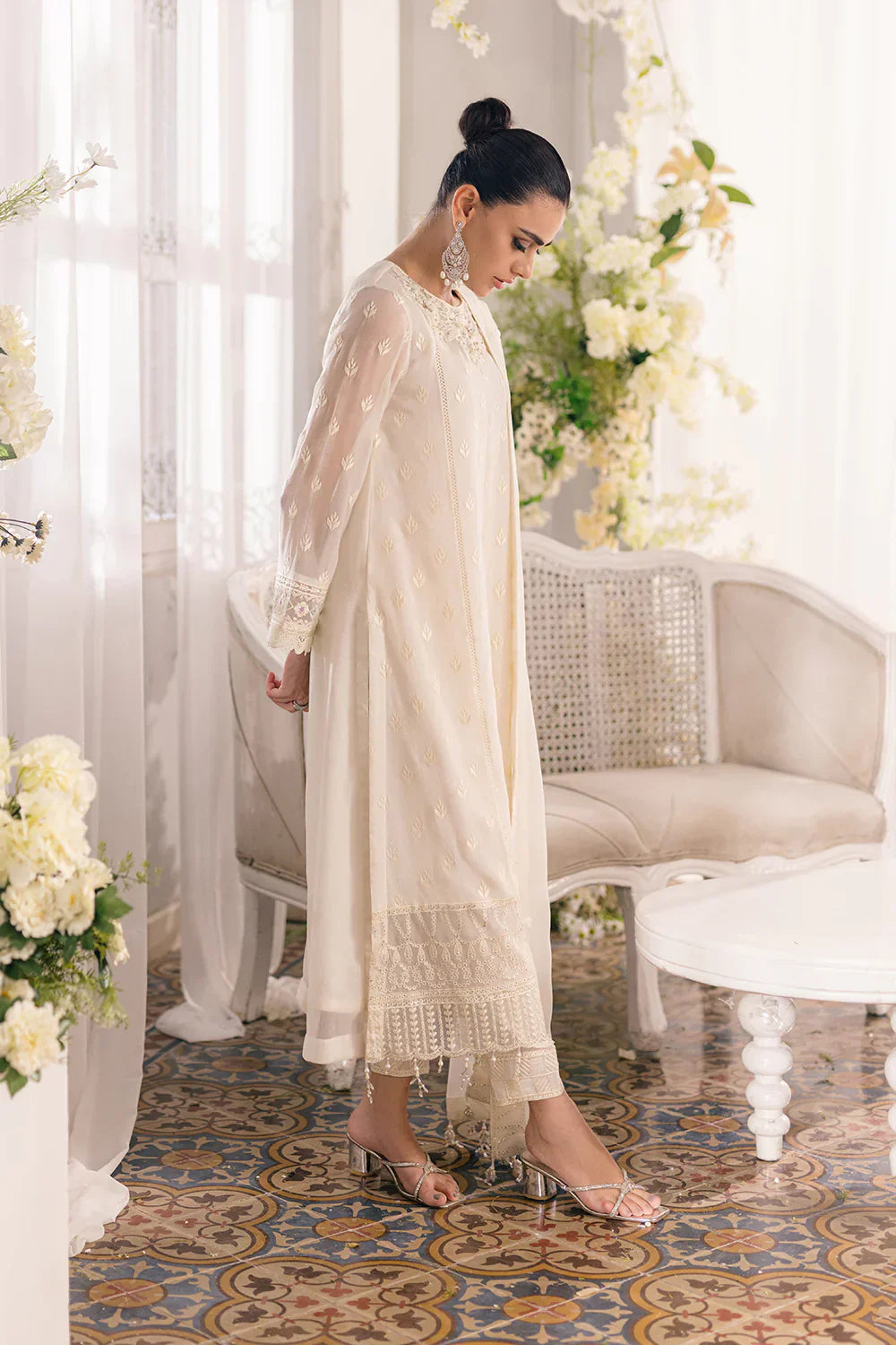 Azure | Ensembles Embroidered Formals | Angelic Frost - by - Libasekhas UK - Registered Vendor of : Azure - 100% Original Designer Dresss