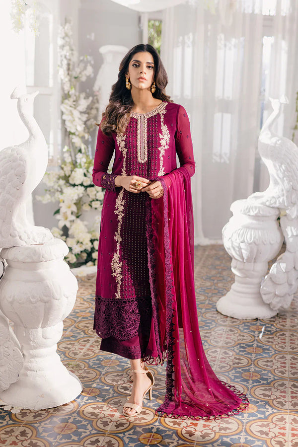 Azure | Ensembles Embroidered Formals | Merlot Muse - by - Libasekhas UK - Registered Vendor of : Azure - 100% Original Designer Dresss