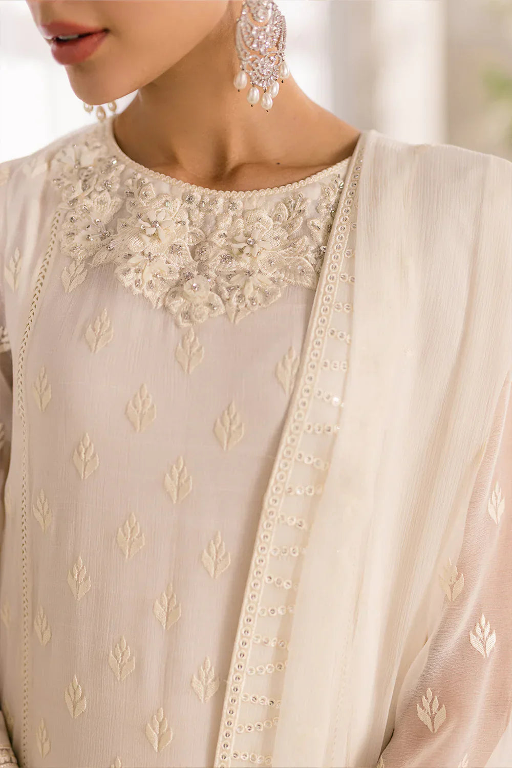 Azure | Ensembles Embroidered Formals | Angelic Frost - by - Libasekhas UK - Registered Vendor of : Azure - 100% Original Designer Dresss