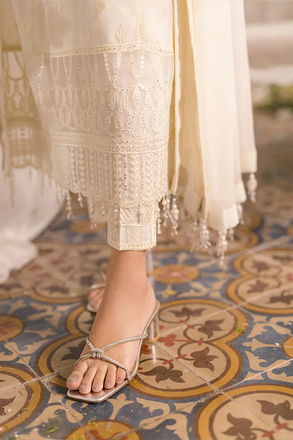 Azure | Ensembles Embroidered Formals | Angelic Frost - by - Libasekhas UK - Registered Vendor of : Azure - 100% Original Designer Dresss