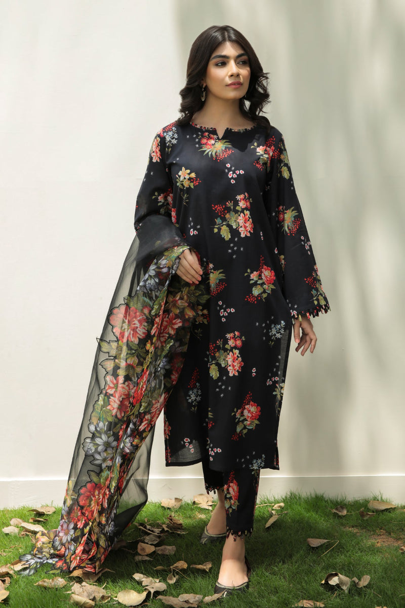 Baroque | Lawn Collection 24 | UF-208 - by - Libasekhas UK - Registered Vendor of : Baroque - 100% Original Designer Dresss