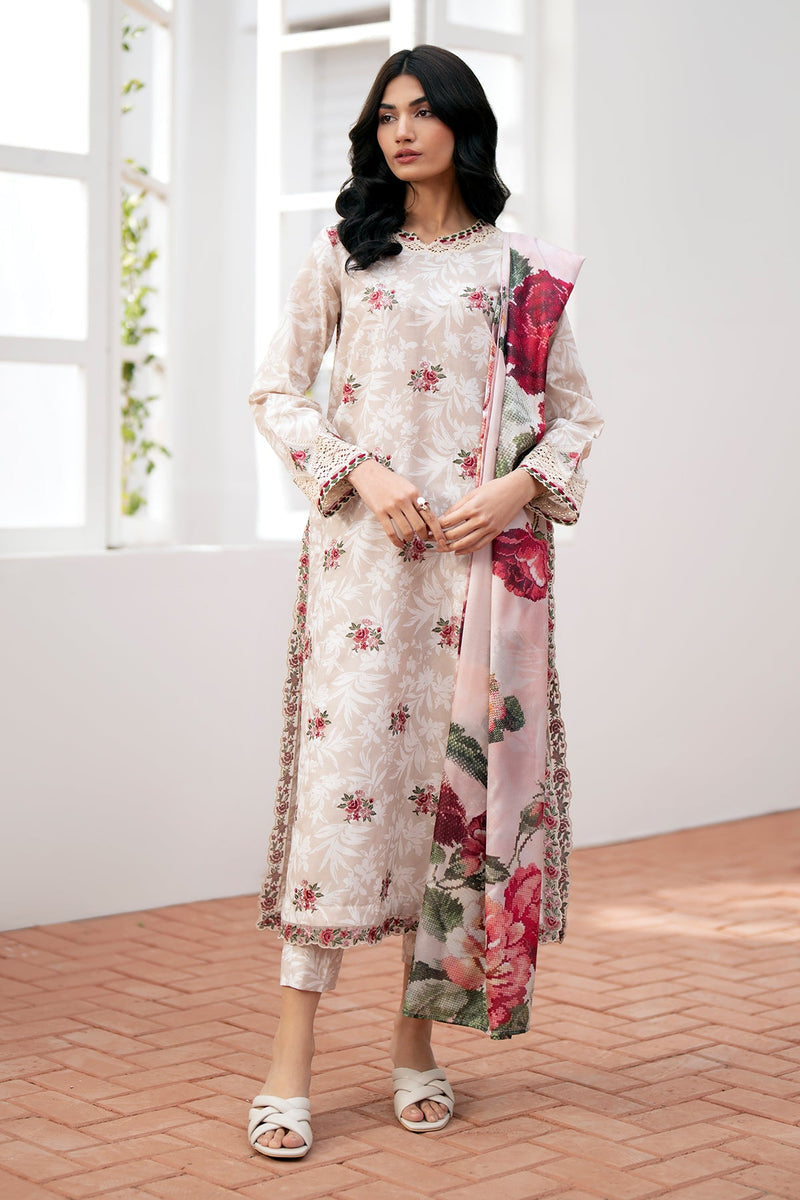 Baroque | Lawn Collection 24 | UF-535 - by - Libasekhas UK - Registered Vendor of : Baroque - 100% Original Designer Dresss