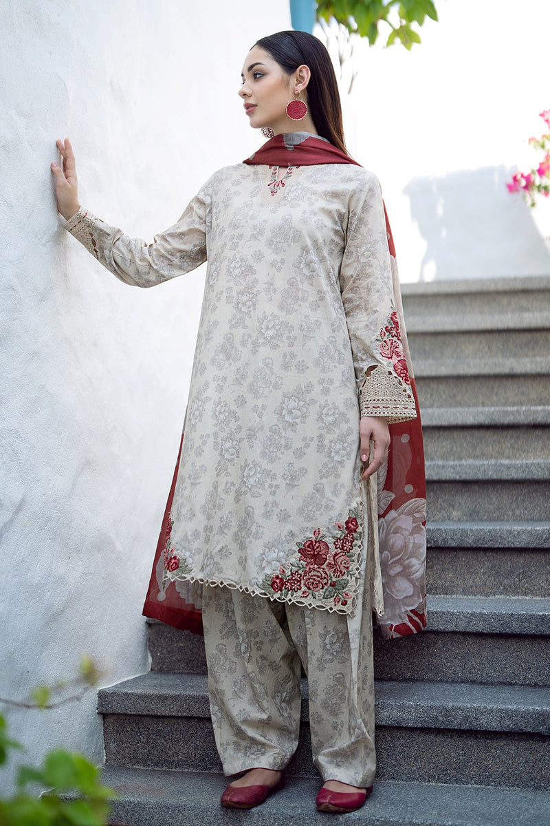 Baroque | Lawn Collection 24 | UF-549 - by - Libasekhas UK - Registered Vendor of : Baroque - 100% Original Designer Dresss