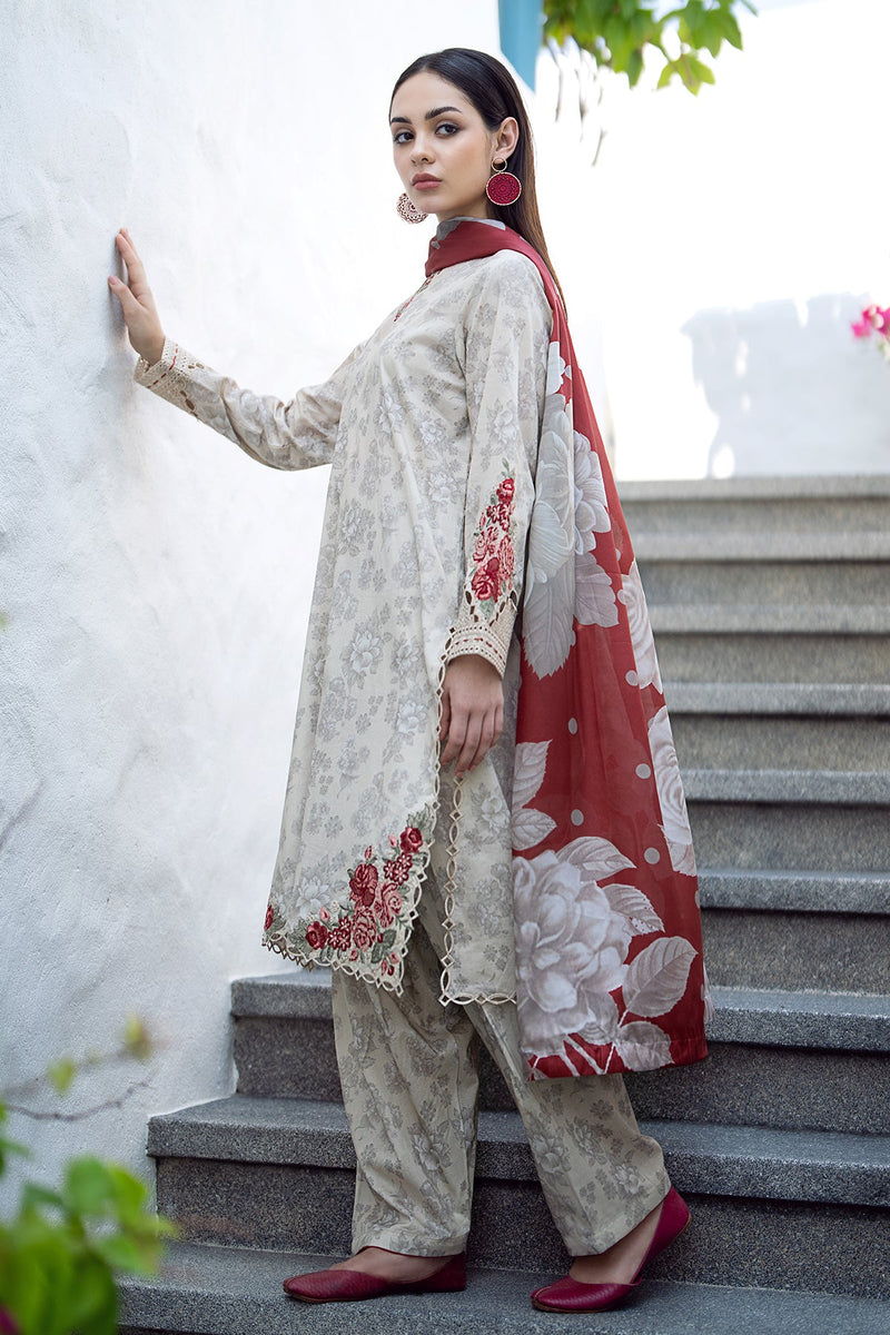 Baroque | Lawn Collection 24 | UF-549 - by - Libasekhas UK - Registered Vendor of : Baroque - 100% Original Designer Dresss