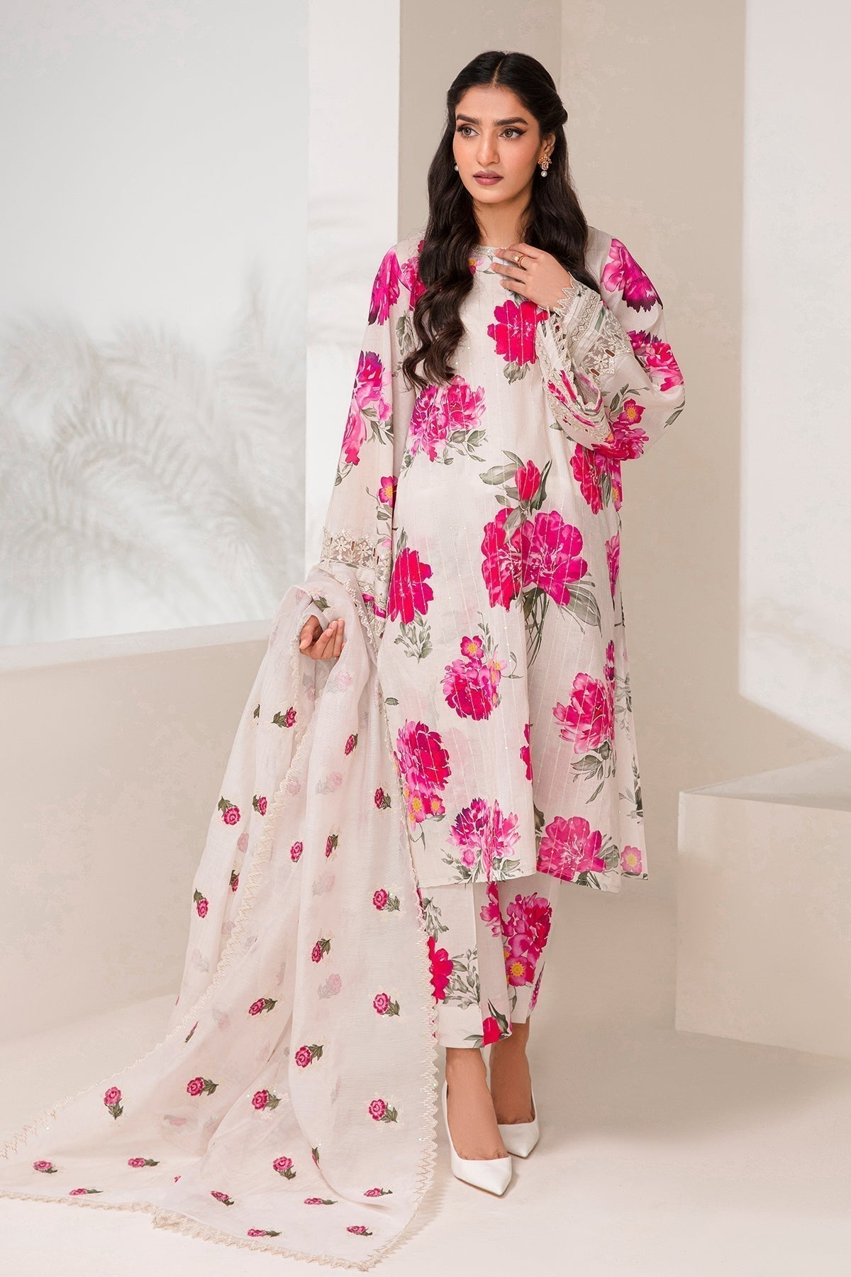 Baroque | Lawn Collection 24 | UF-347 - by - Libasekhas UK - Registered Vendor of : Baroque - 100% Original Designer Dresss