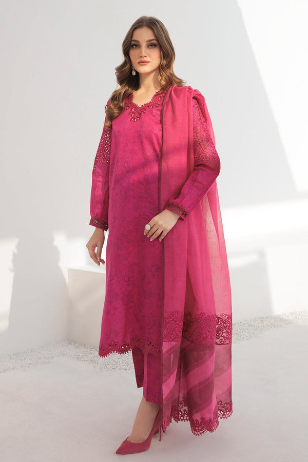 Baroque | Lawn Collection 24 | UF-308 - by - Libasekhas UK - Registered Vendor of : Baroque - 100% Original Designer Dresss