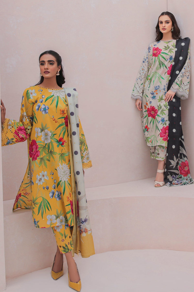 Baroque | Lawn Collection 24 | UF-332 - by - Libasekhas UK - Registered Vendor of : Baroque - 100% Original Designer Dresss