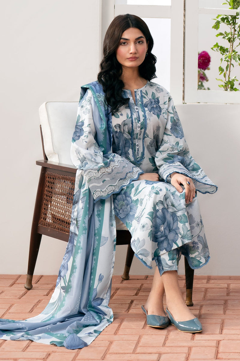 Baroque | Lawn Collection 24 | UF-541 - by - Libasekhas UK - Registered Vendor of : Baroque - 100% Original Designer Dresss