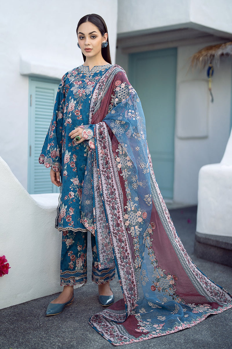 Baroque | Lawn Collection 24 | UF-554 - by - Libasekhas UK - Registered Vendor of : Baroque - 100% Original Designer Dresss
