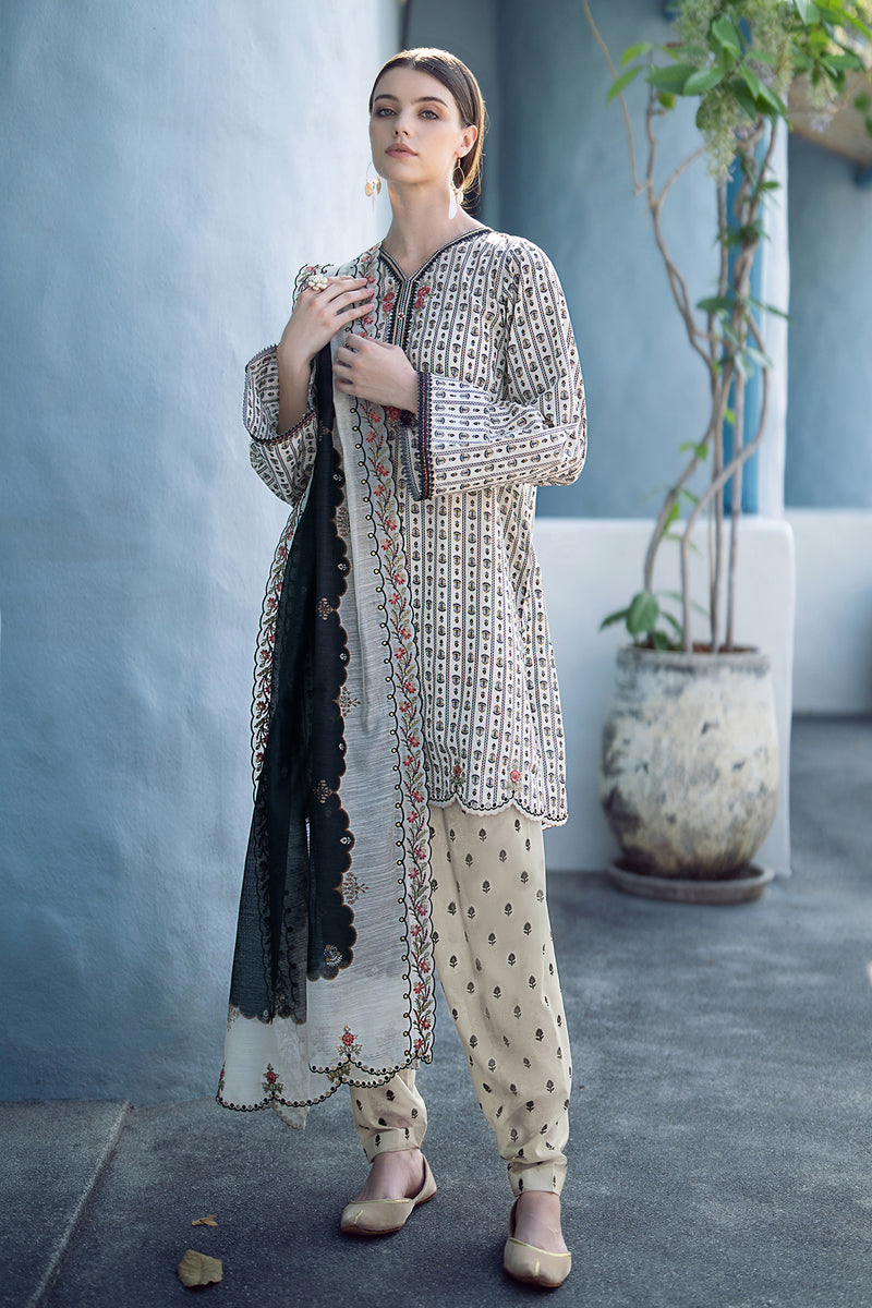 Baroque | Lawn Collection 24 | UF-555 - by - Libasekhas UK - Registered Vendor of : Baroque - 100% Original Designer Dresss