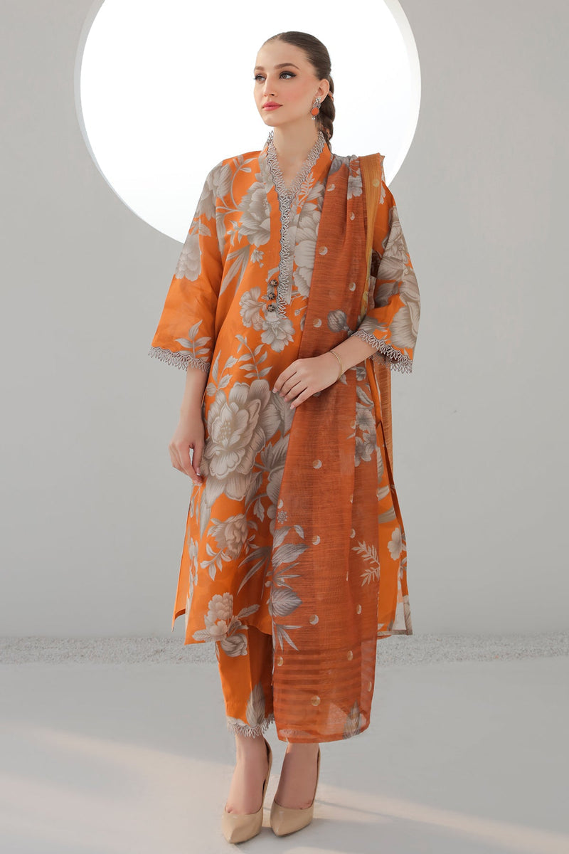 Baroque | Lawn Collection 24 | UF-312 - by - Libasekhas UK - Registered Vendor of : Baroque - 100% Original Designer Dresss