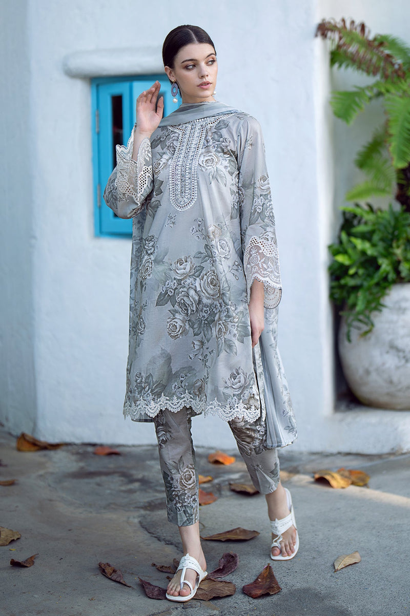 Baroque | Lawn Collection 24 | UF-557 - by - Libasekhas UK - Registered Vendor of : Baroque - 100% Original Designer Dresss