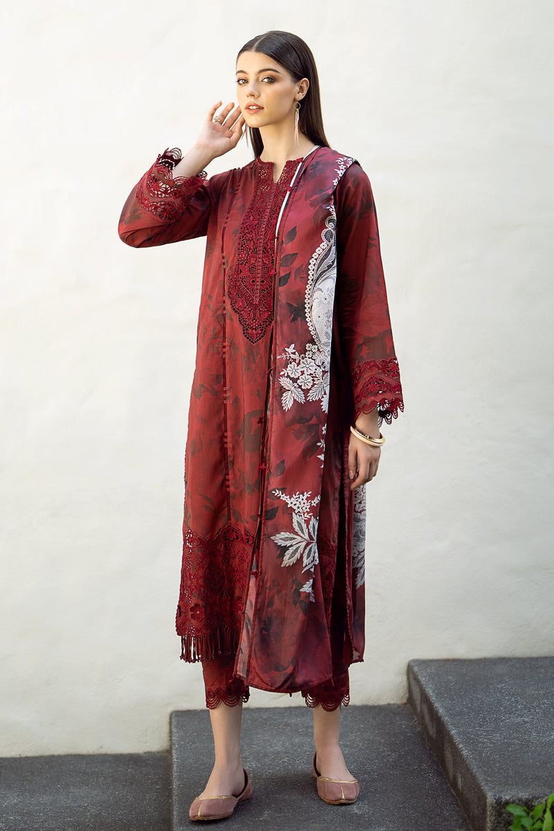Baroque | Lawn Collection 24 | UF-545 - by - Libasekhas UK - Registered Vendor of : Baroque - 100% Original Designer Dresss