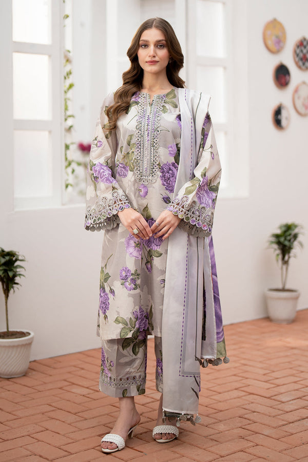 Baroque | Lawn Collection 24 | UF-531 - by - Libasekhas UK - Registered Vendor of : Baroque - 100% Original Designer Dresss